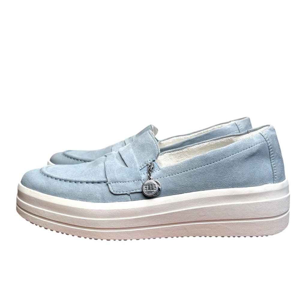 Remote Soft Women's D1C05 Julika Light Blue Platform Loafers Shoes Size 40 8.5-9 - Picture 5 of 13
